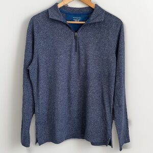 Banana Republic Men’s Blue 1/2 Zip Pullover Performance Wear Quick Dry Size S